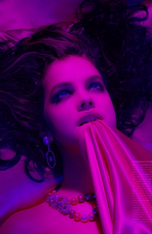  barbara palvin in a dreaming lady by miles aldridge - kerry warn - vogue japan from imageamplified.com 